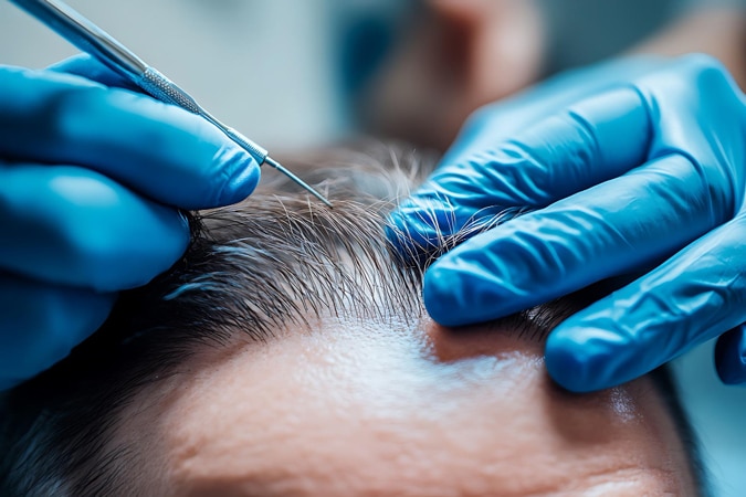Scalp micropigmentation treatment for thinning hair