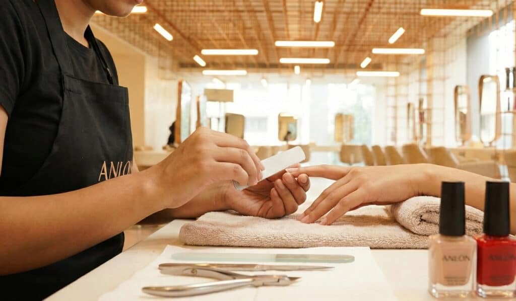 Professional Nail Cut, File & Polish in Chennai
